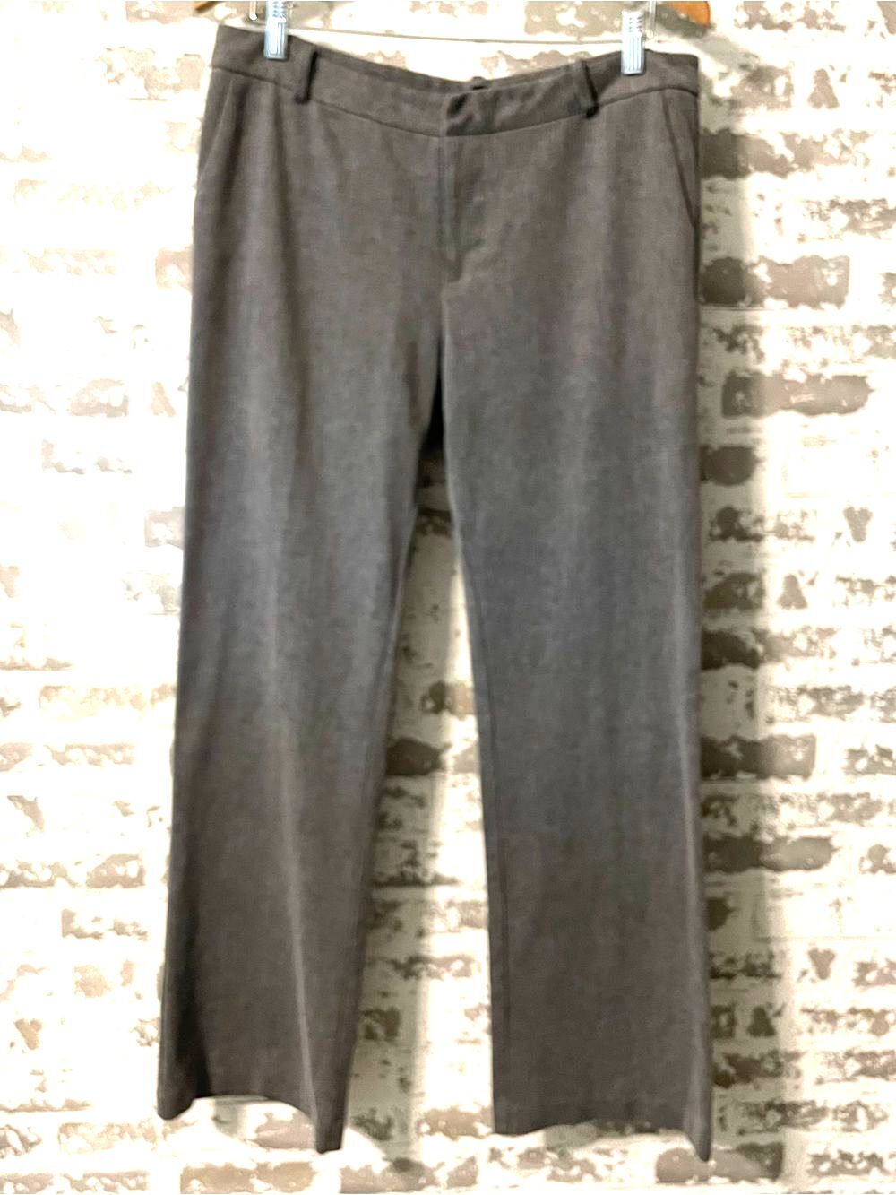 Kut from the Kloth Gray Dress Pants Womens 12 Straight Leg Career Office Stretch